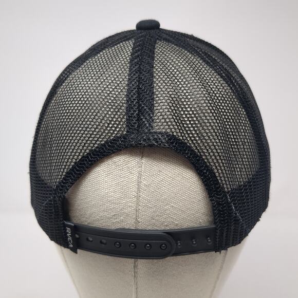 RVCA Present Future Past Snapback Trucker Hat Black OS Adjustable Mesh Back - Picture 6 of 9